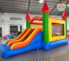 Classic Castle Inflatable Bounce Combo with Dual Slide | Commercial Bouncy House for Party Rental