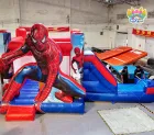 Spider-Man Themed Inflatable Bounce House Combo | Commercial Bouncer With Slide For Kids Party Rental