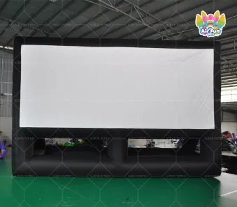 Outdoor Inflatable Movie Screen Large Inflatable Projection Screen for Backyard Party Commercial Events Rental Business