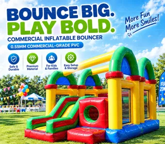 OEM ODM Custom Inflatable Bounce House Combo | Commercial Jumping Castle with Slide