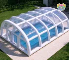 Heavy Duty Rental Grade Inflatable Pool Dome Enclosure, Reusable Clear Transparent Blow Up Pool Cover
