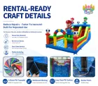 Commercial Grade Inflatable Mario Bouncer Bouncy Castle with Slide Inflatable Jumping Castle for Amusement Park