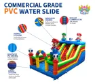 Commercial Grade Inflatable Mario Bouncer Bouncy Castle with Slide Inflatable Jumping Castle for Amusement Park