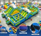 Inflatable Giant Obstacle Course for Kids Adult Challenge Slide Climbing Wall Race Amusement