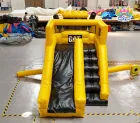 CAT Bulldozer Themed Inflatable Bounce Slide Combo | Construction Vehicle Bouncy Castle for Party Rental