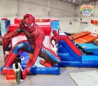 Spider-Man Themed Inflatable Bounce House | Superhero Bouncy Castle for Kids Party Rental