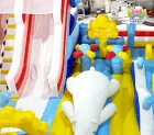 Commercial Outdoor Inflatable Amusement Park with Slide Kid Bounce House Slides Jumping Obstacle Combo for Party Event Rental