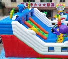 Commercial Inflatable Bouncer Combo Inflatable Bounce House with Slide Theme Park Combo for Kids Party Rental