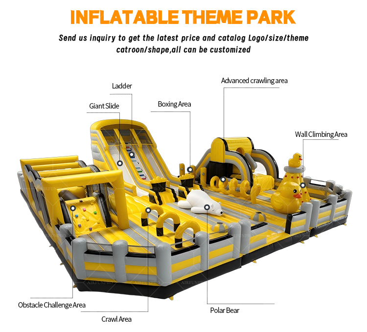 AIRFUNPRO Inflatable Theme Park – Giant Slide