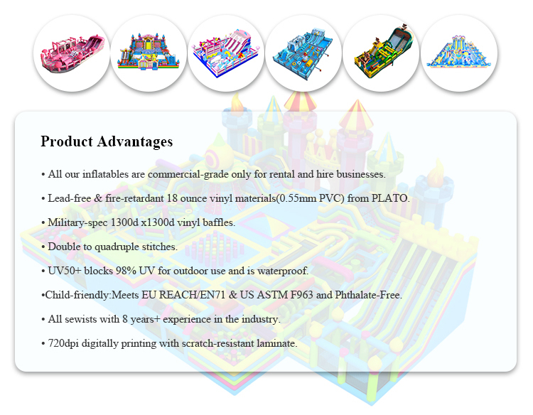 AIRFUNPRO Inflatable Theme Park – Giant Slide