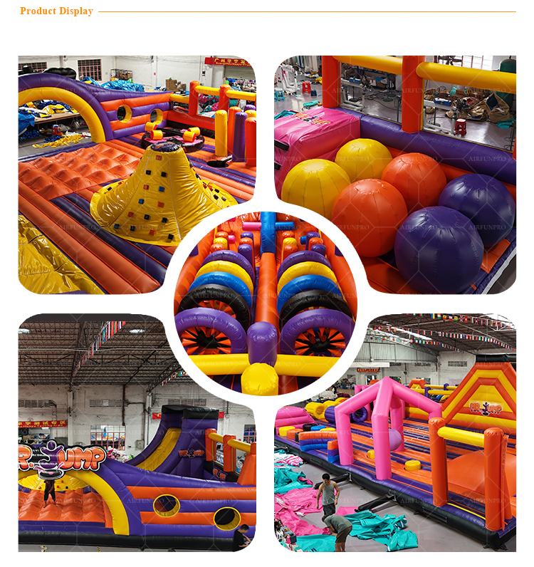 AIRFUNPRO Rainbow Climb Challenge Inflatable Playground