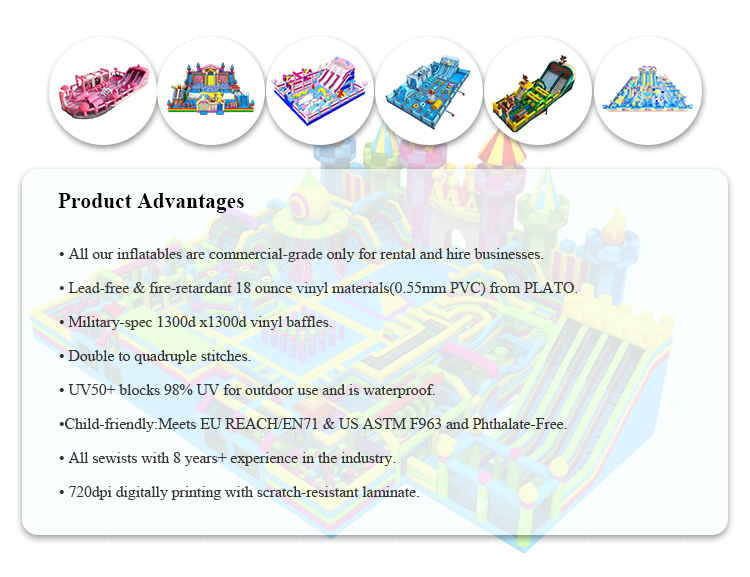 AIRFUNPRO Ninja Challenge Inflatable Obstacle Course