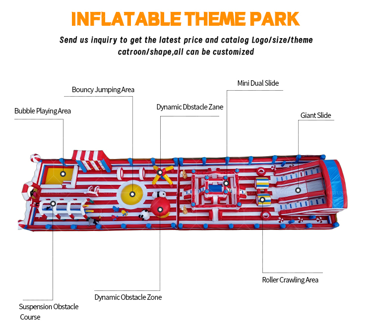 AIRFUNPRO Animal Adventure Theme 31×7.6m Inflatable Park