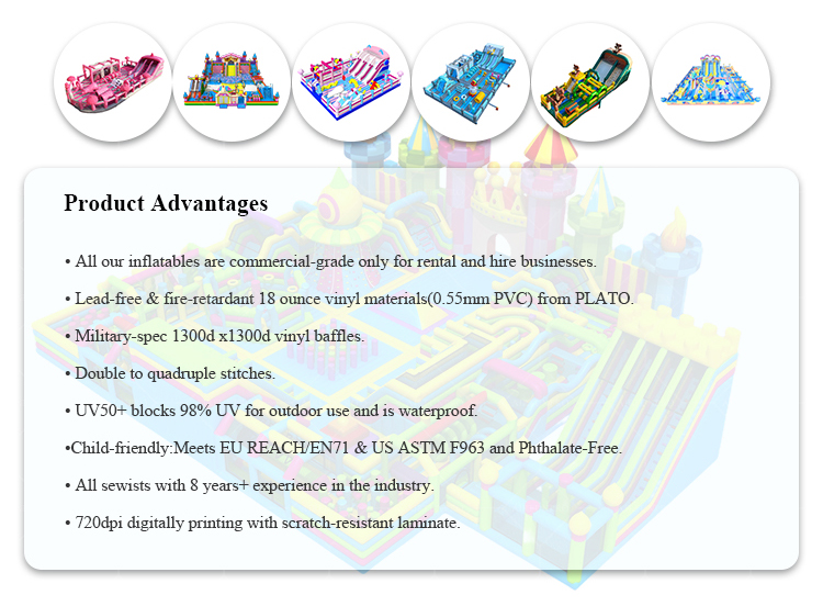 Inflatable Yellow Theme 15×5×5m Obstacle Theme Park Challenge