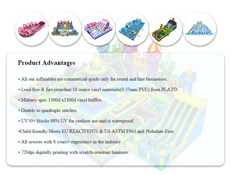 Vibrant and Playful Little Yellow Duck - Themed Inflatable Theme Park