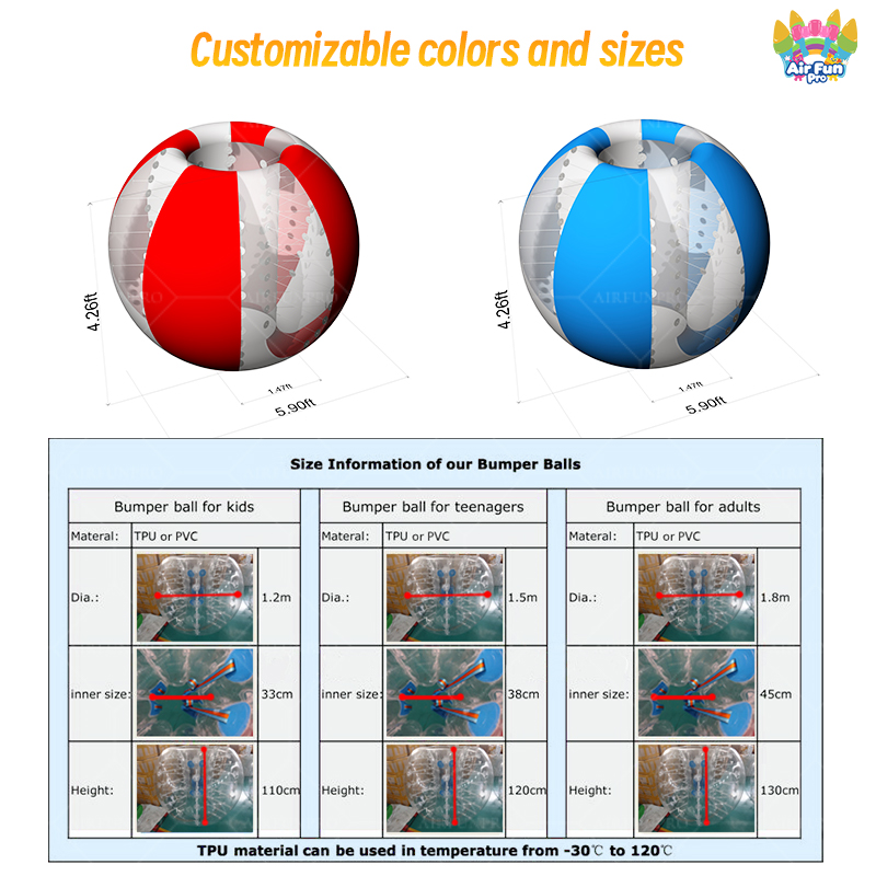 5m Inflatable Zorb Ball - High Quality Soft Bumper Ball for Bubble Soccer