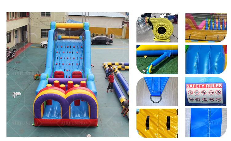 Rainbow Inflatable Obstacle Course – A Colorful Event Adventure