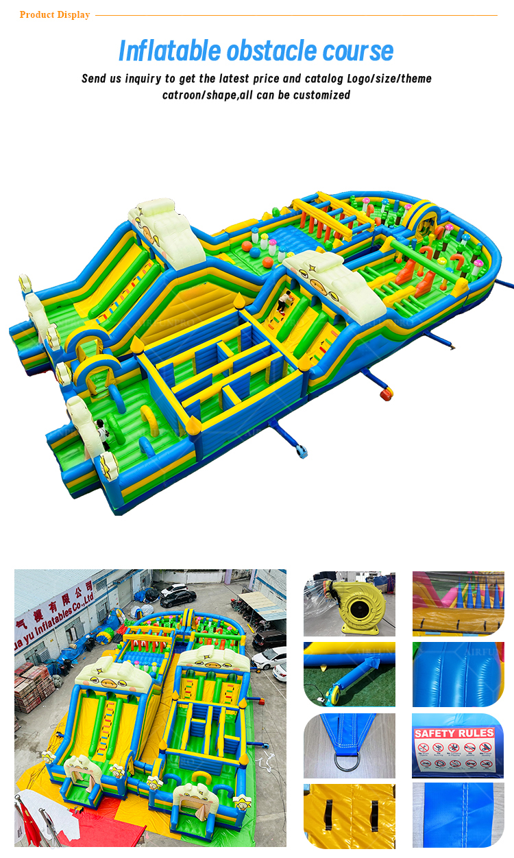 Large Cartoon-Themed Inflatable Playground: Ultimate Fun for Kids and Events