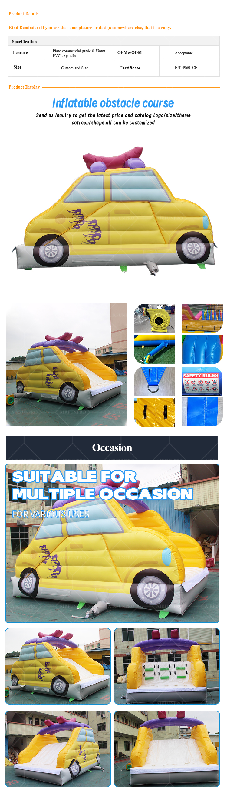 Themed Inflatable Obstacle Courses – Car-Themed Event Adventures