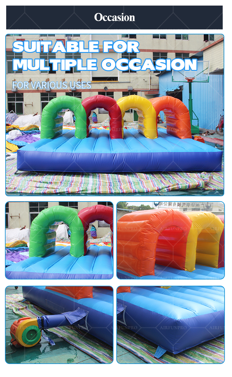 Rainbow Inflatable Obstacle Course – A blast of color for exciting events
