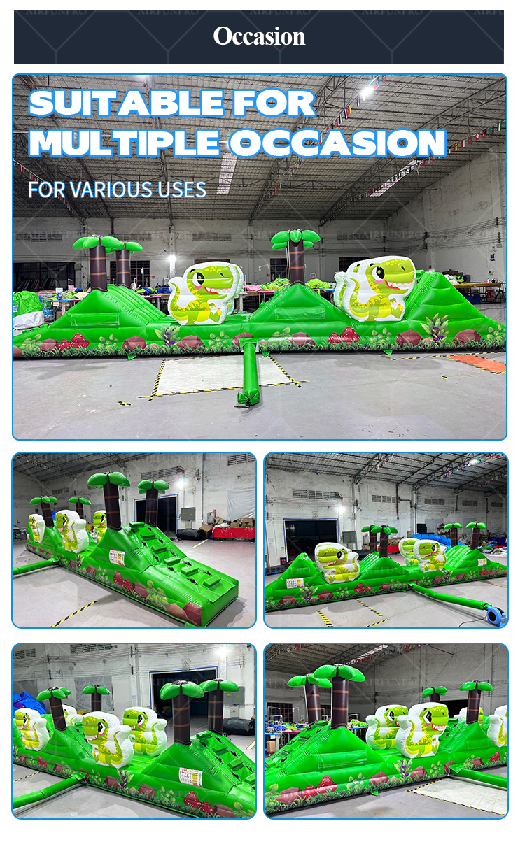 Jungle Inflatable Obstacle Course – High-Demand Commercial Attraction