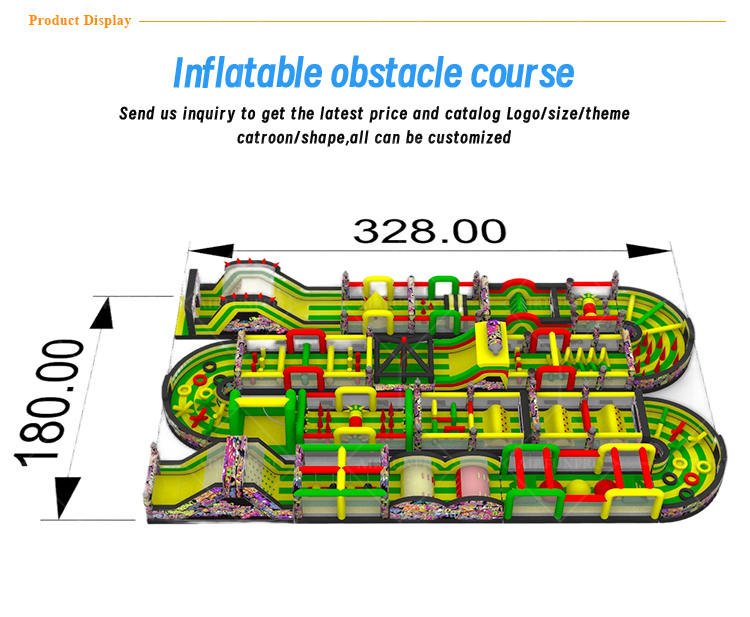 Giant Inflatable Obstacle Course | Large Commercial Obstacle Park