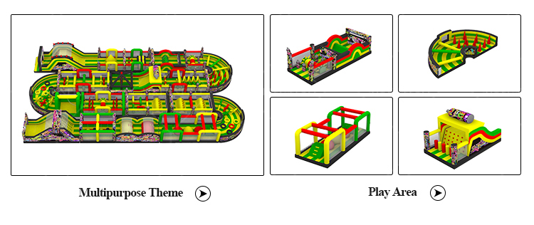 Giant Inflatable Obstacle Course | Large Commercial Obstacle Park