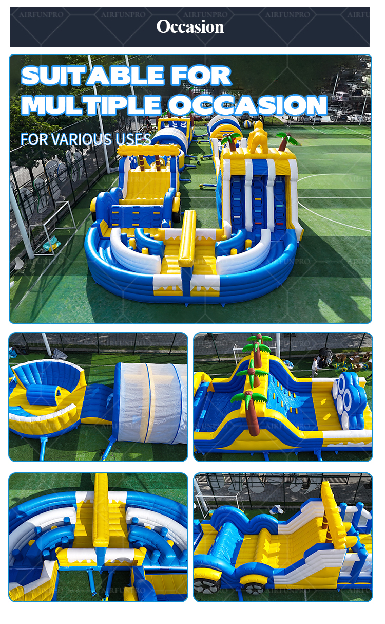 Tropical Inflatable Obstacle Course – Your Summer Event’s Crowd-Magnet Hit