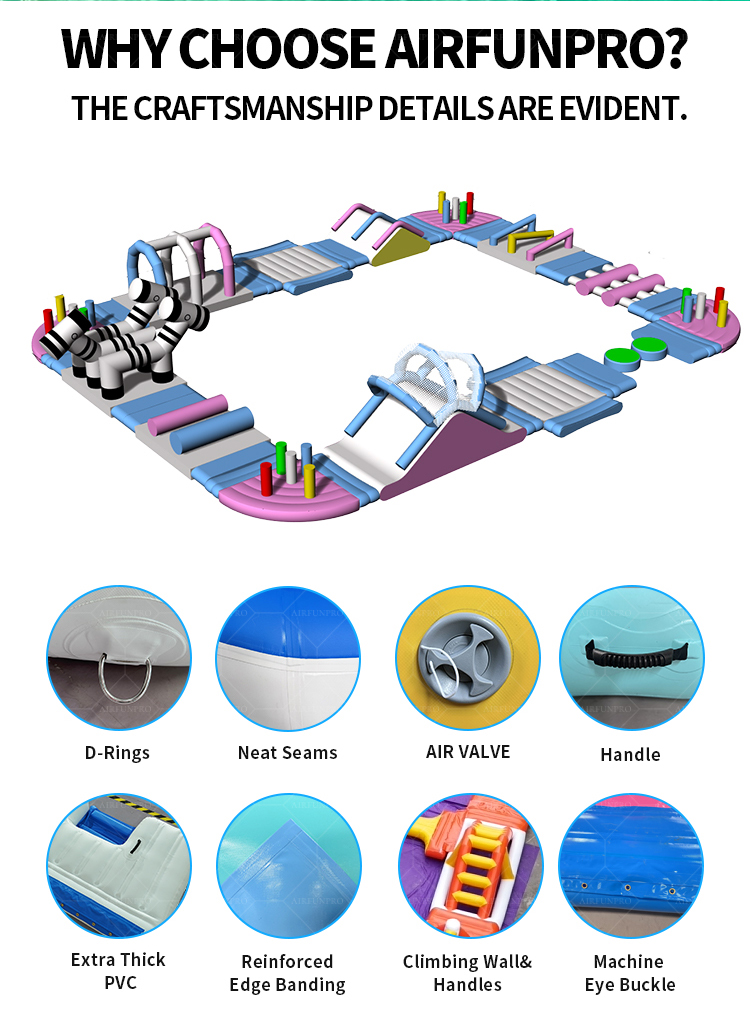 15.3 × 12 Meter Custom Inflatable Water Park Designed for Maximum Return on Investment