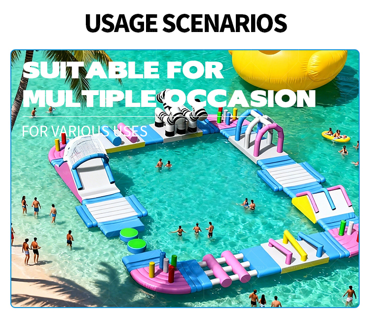 15.3 × 12 Meter Custom Inflatable Water Park Designed for Maximum Return on Investment