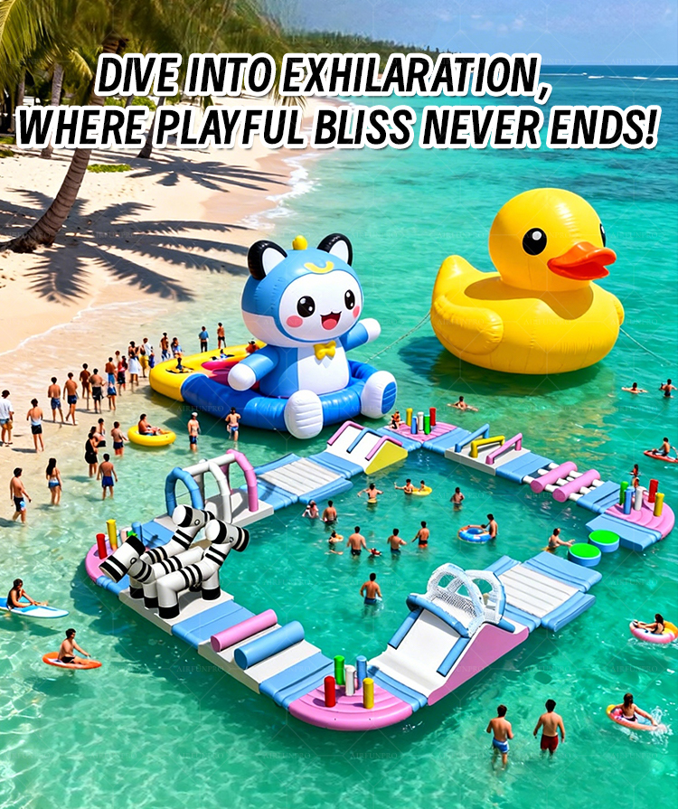 15.3 × 12 Meter Custom Inflatable Water Park Designed for Maximum Return on Investment