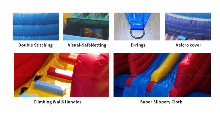 Ocean-Themed Inflatable Amusement Park – Bright, Safe