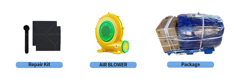 Ocean-Themed Inflatable Amusement Park – Bright, Safe