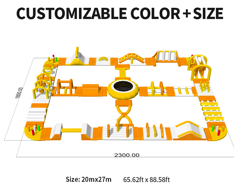 20x27 Meter Custom Inflatable Water Park