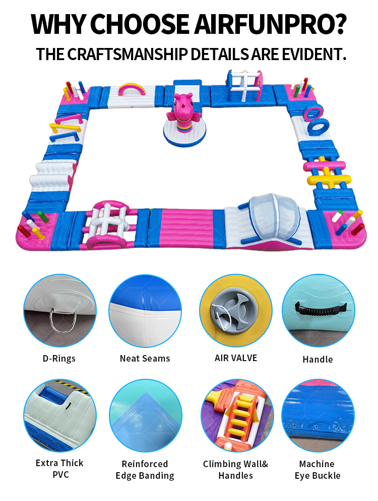 25 × 25 Meter Commercial Inflatable Water Park: Excellent Performance, High Profitability