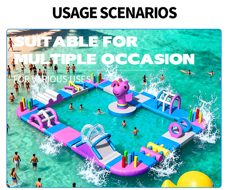 25 × 25 Meter Commercial Inflatable Water Park: Excellent Performance, High Profitability