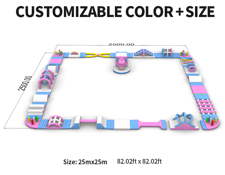 25 × 25 Meter Commercial Inflatable Water Park: Excellent Performance, High Profitability