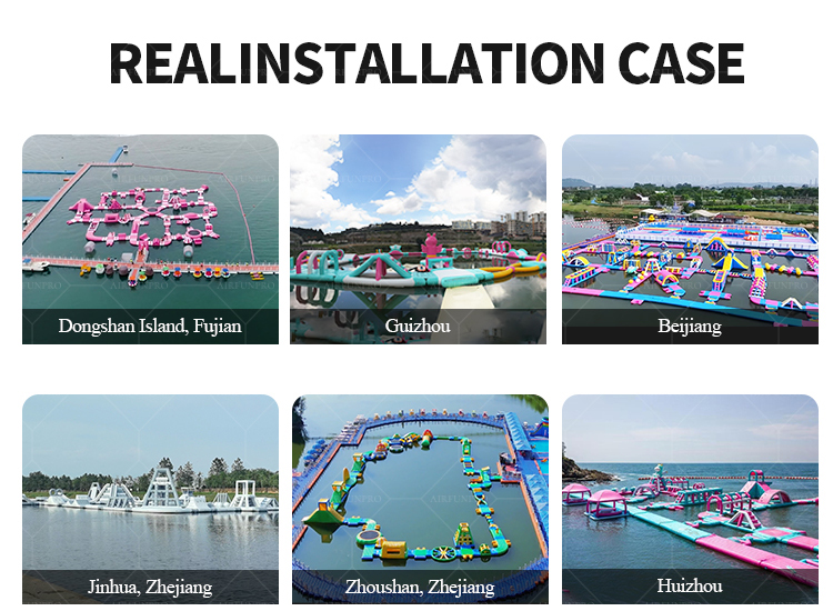 18 x 2 Meter Inflatable Water Obstacle Course – Customizable for High-Demand Water Attractions