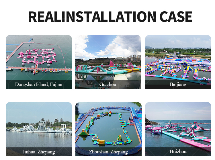 Large Inflatable Water Park, Suitable for Various Commercial Settings