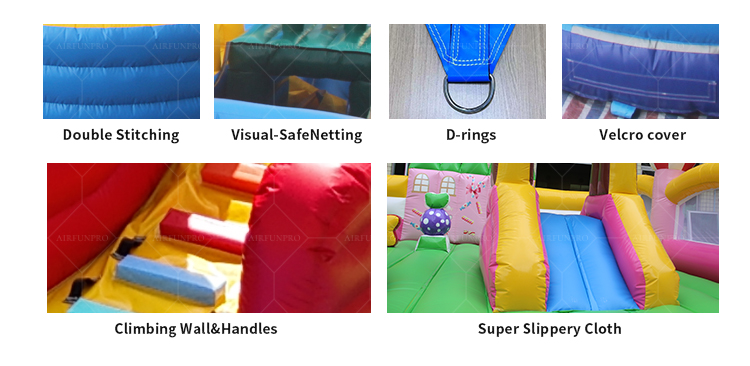 Premium Inflatable Castle for Theme Parks – Custom Candy Theme Design