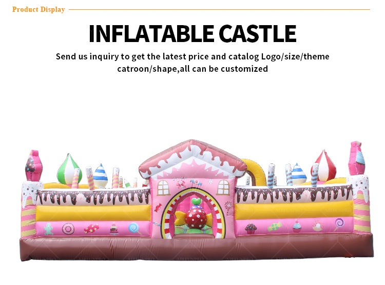 Premium Inflatable Castle for Theme Parks – Custom Candy Theme Design