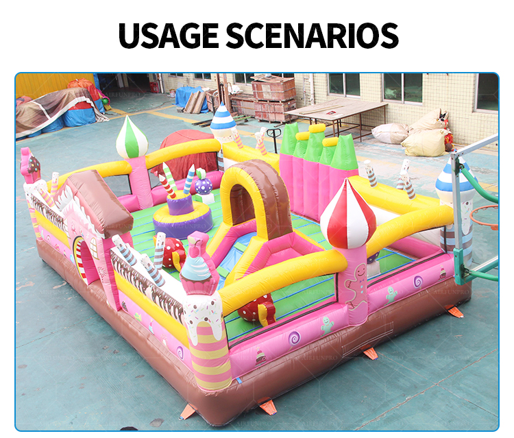 Premium Inflatable Castle for Theme Parks – Custom Candy Theme Design