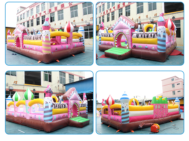 Premium Inflatable Castle for Theme Parks – Custom Candy Theme Design