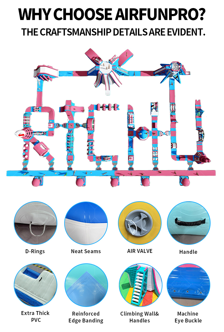 A High-Capacity Inflatable Water Park Designed for Busy Locations