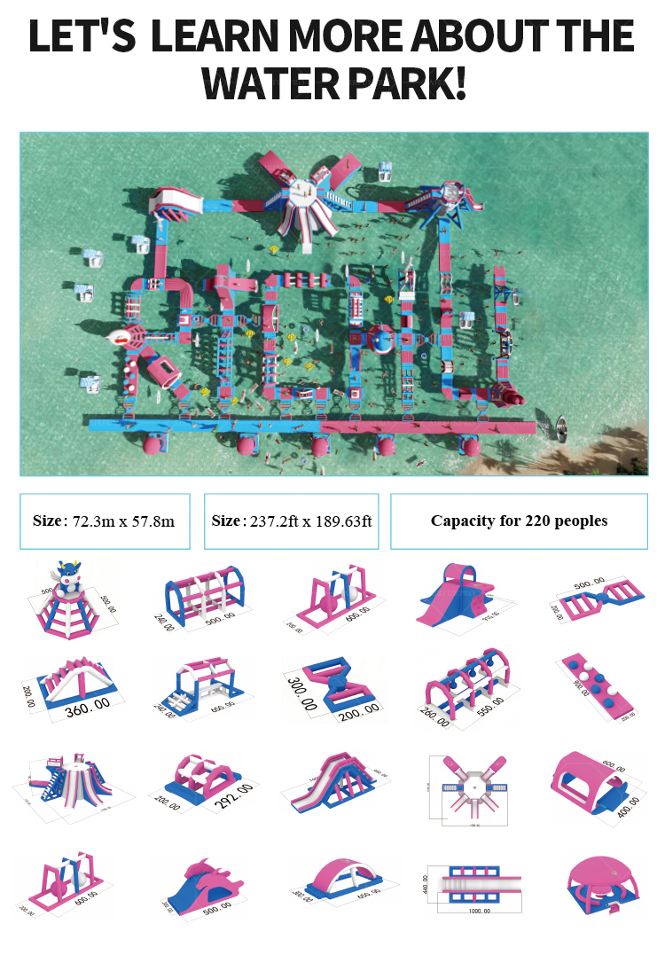 A High-Capacity Inflatable Water Park Designed for Busy Locations