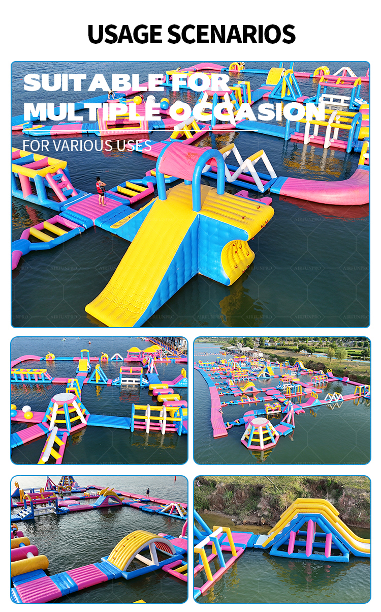 Large Inflatable Water Park, Suitable for Public and Government Projects