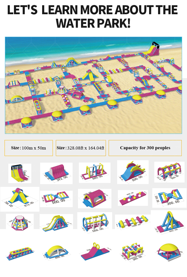 Large Inflatable Water Park, Suitable for Public and Government Projects