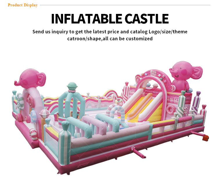 Pink Cute Elephant-Themed Inflatable Castle —— A Fun Playground with Both Charm and Amusement