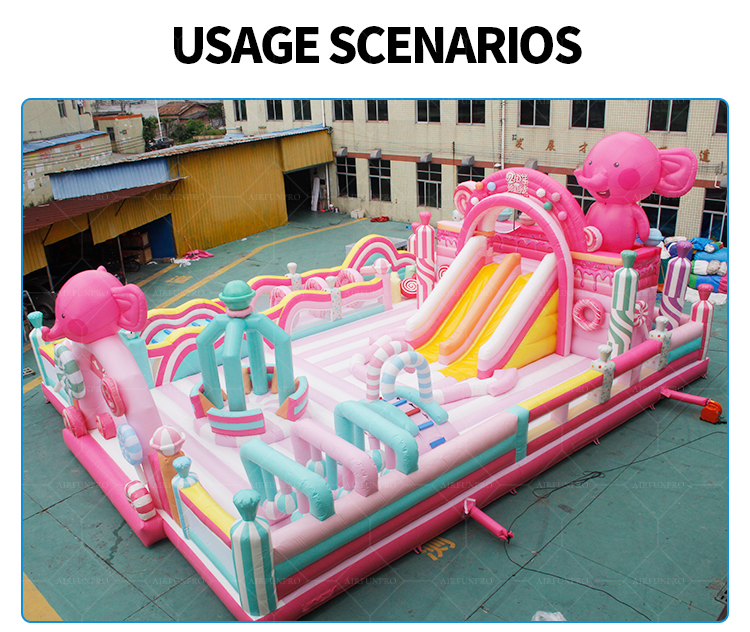 Pink Cute Elephant-Themed Inflatable Castle —— A Fun Playground with Both Charm and Amusement