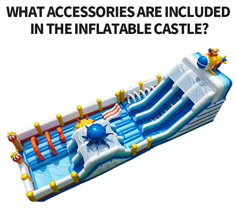 Ocean-Themed Inflatable Play Castle A Cool Fun Playground Combining Amusement and Safety